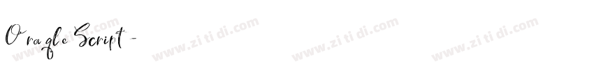 Oraqle Script字体转换 Oraqle Script字体转换